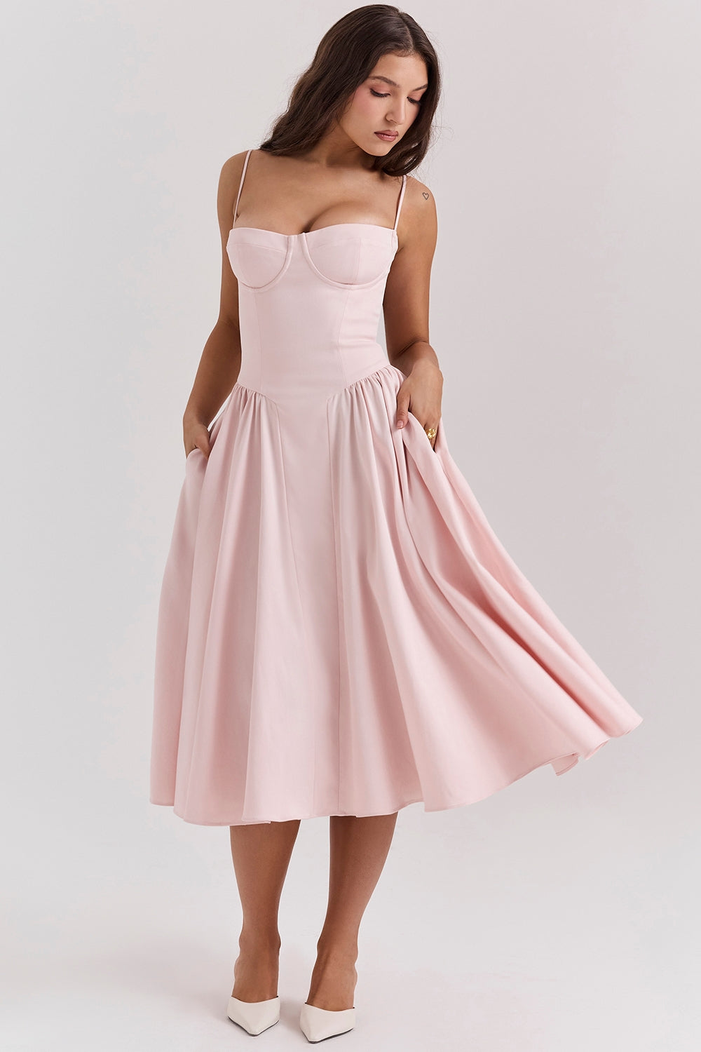 THE SERENE | CORSET MIDI DRESS [Buy 1 Get 1 Free]