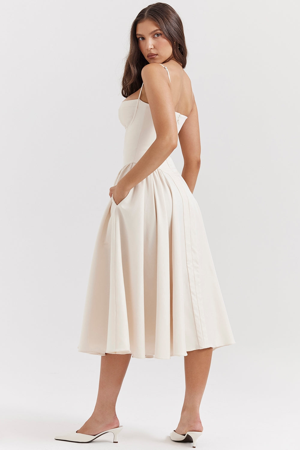 THE SERENE | CORSET MIDI DRESS [Buy 1 Get 1 Free]