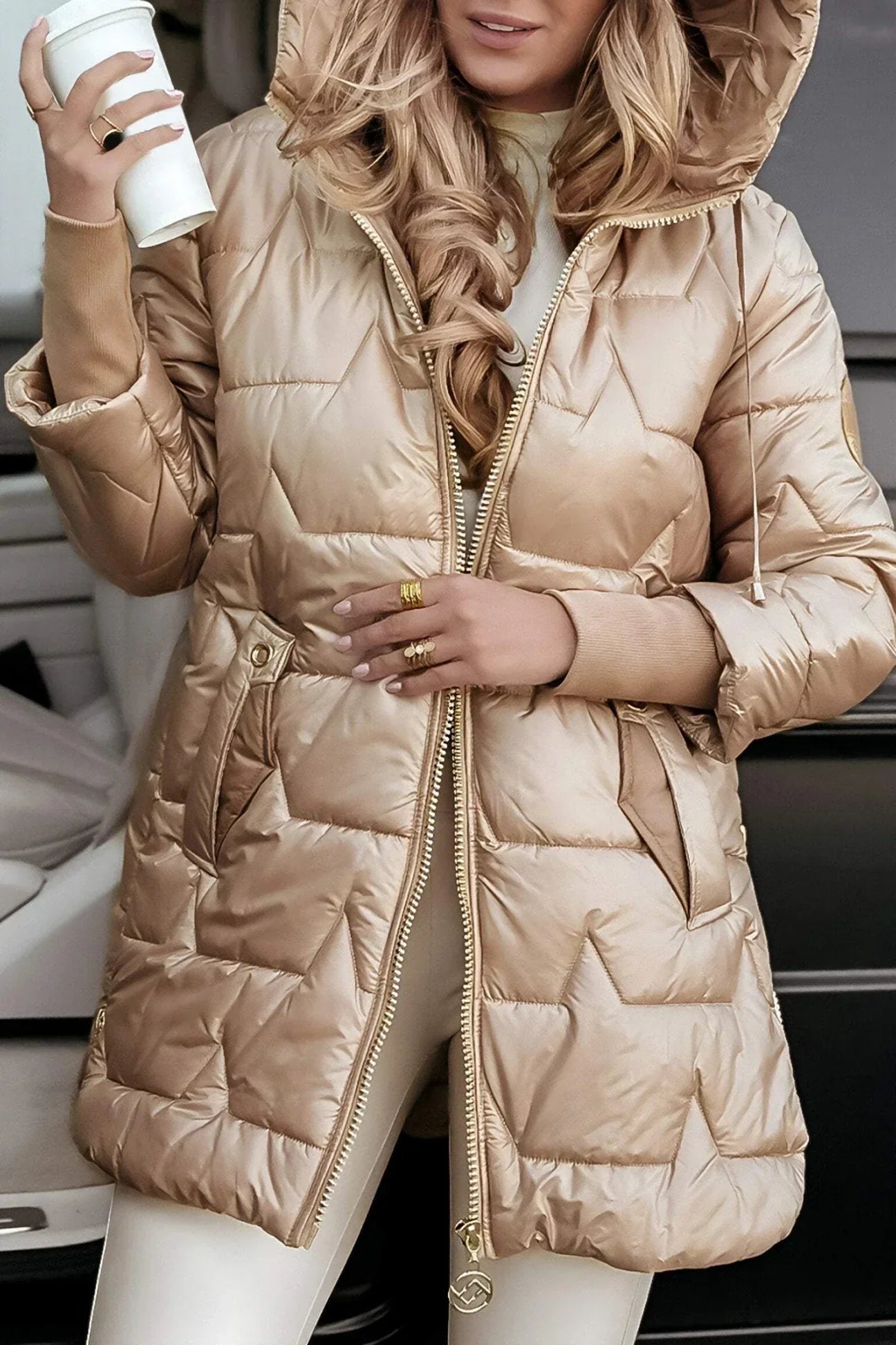 THE MAUREEN | ELEGANT HOODED WINTER COAT
