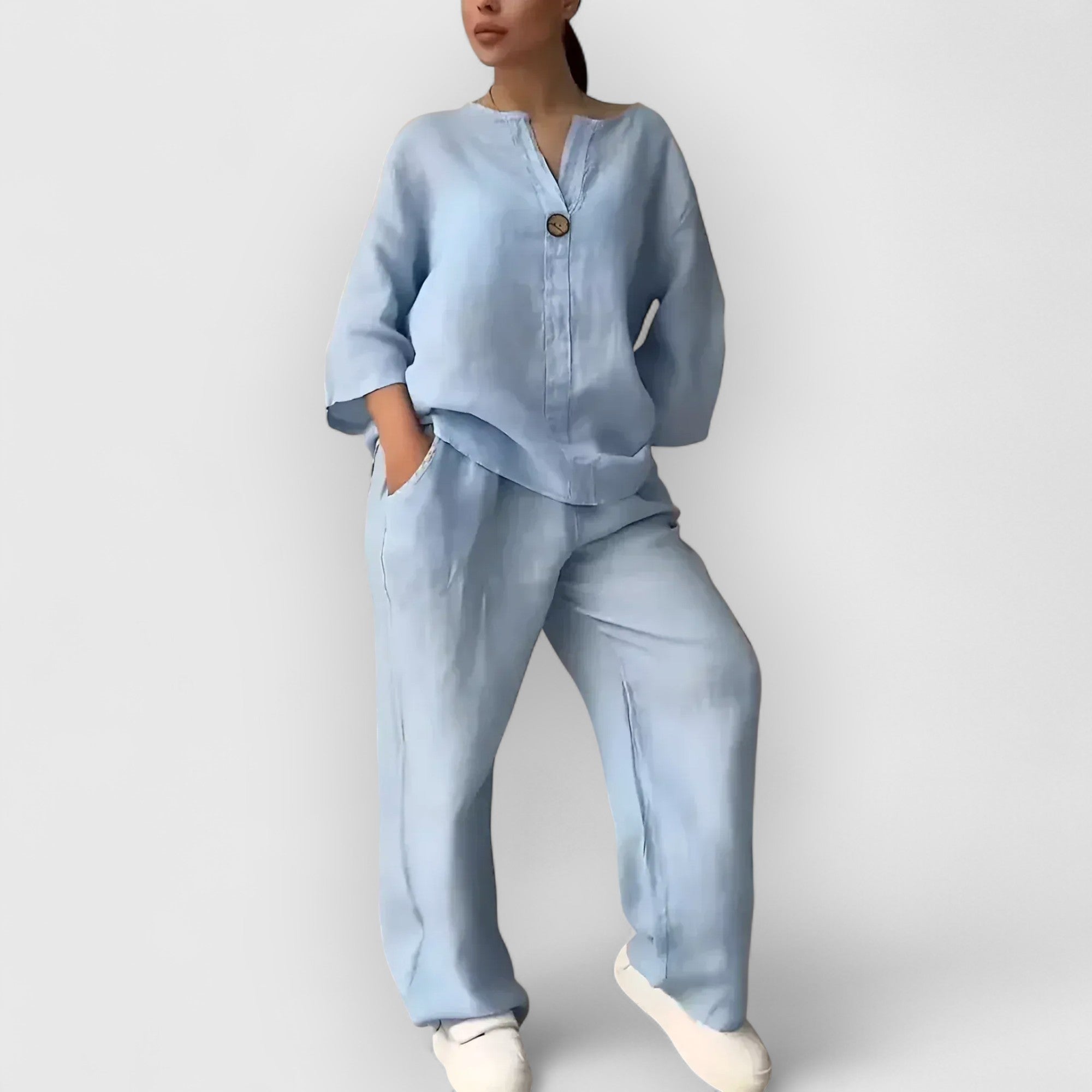 THE MARGHERITA | RELAXED LINEN TWO-PIECE SET