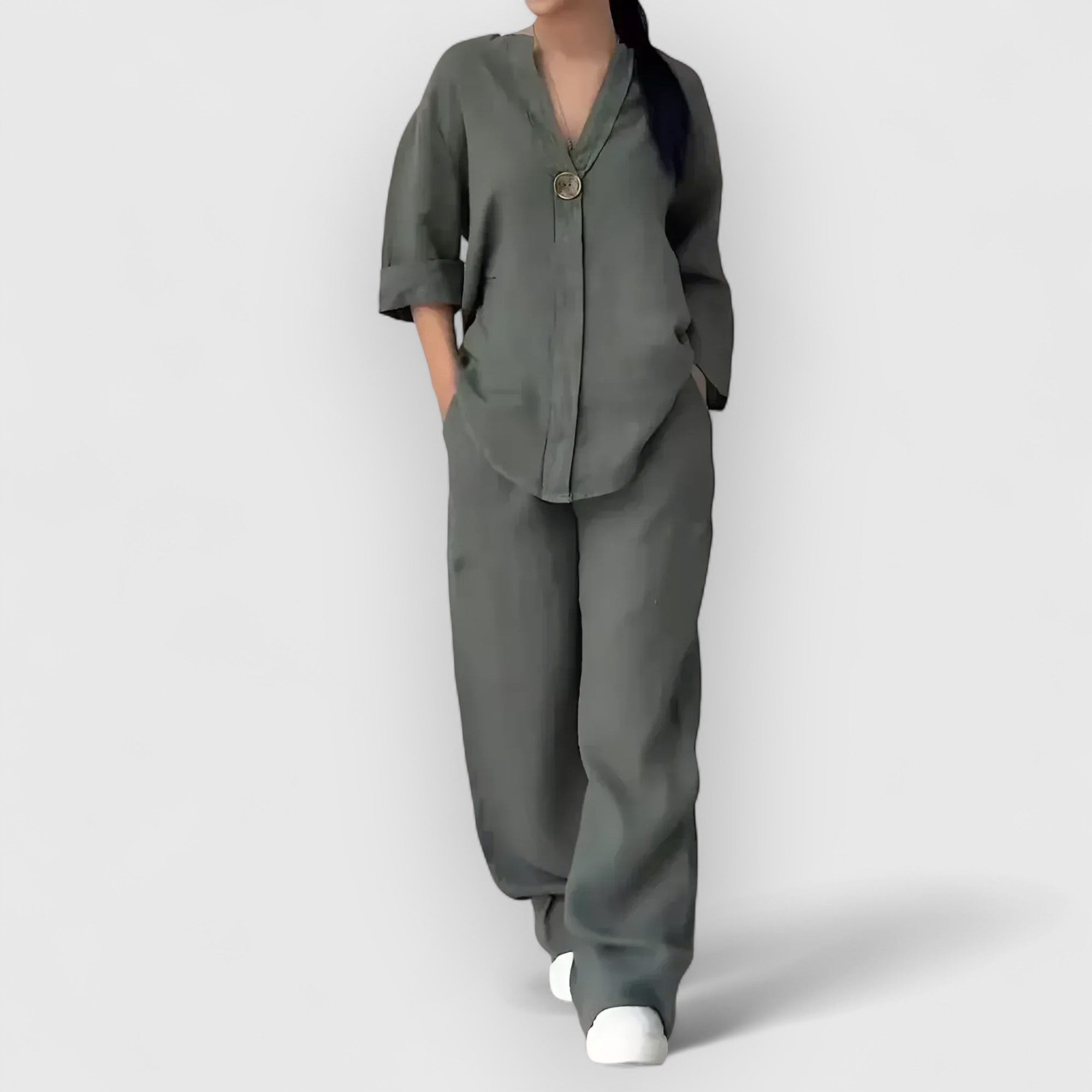 THE MARGHERITA | RELAXED LINEN TWO-PIECE SET