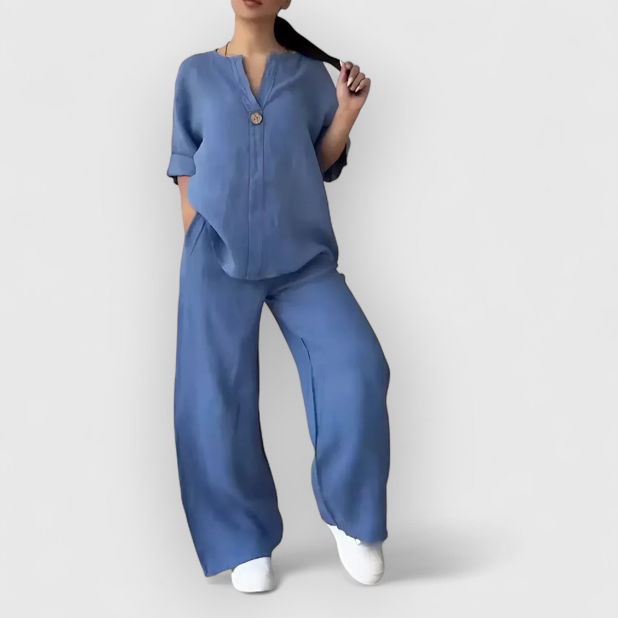THE MARGHERITA | RELAXED LINEN TWO-PIECE SET