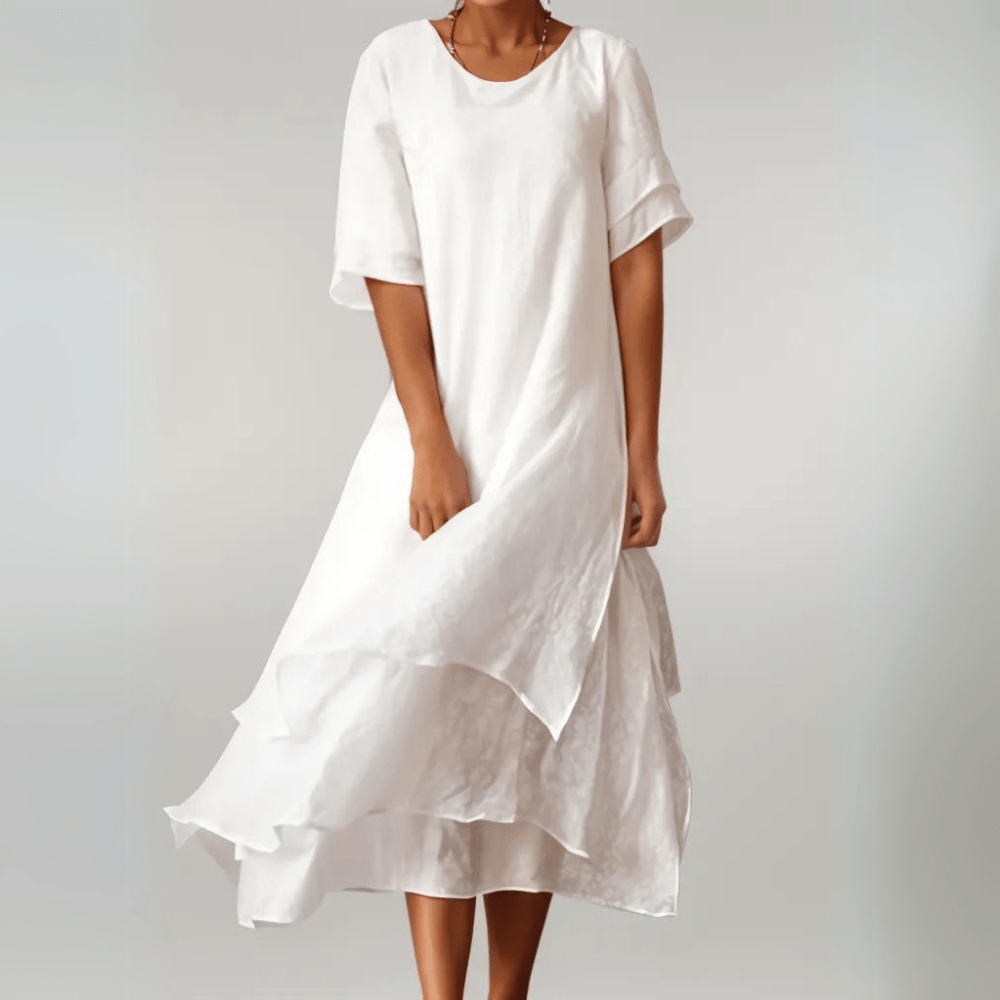 THE MATHILDE | ELEGANT COTTON MAXI DRESS