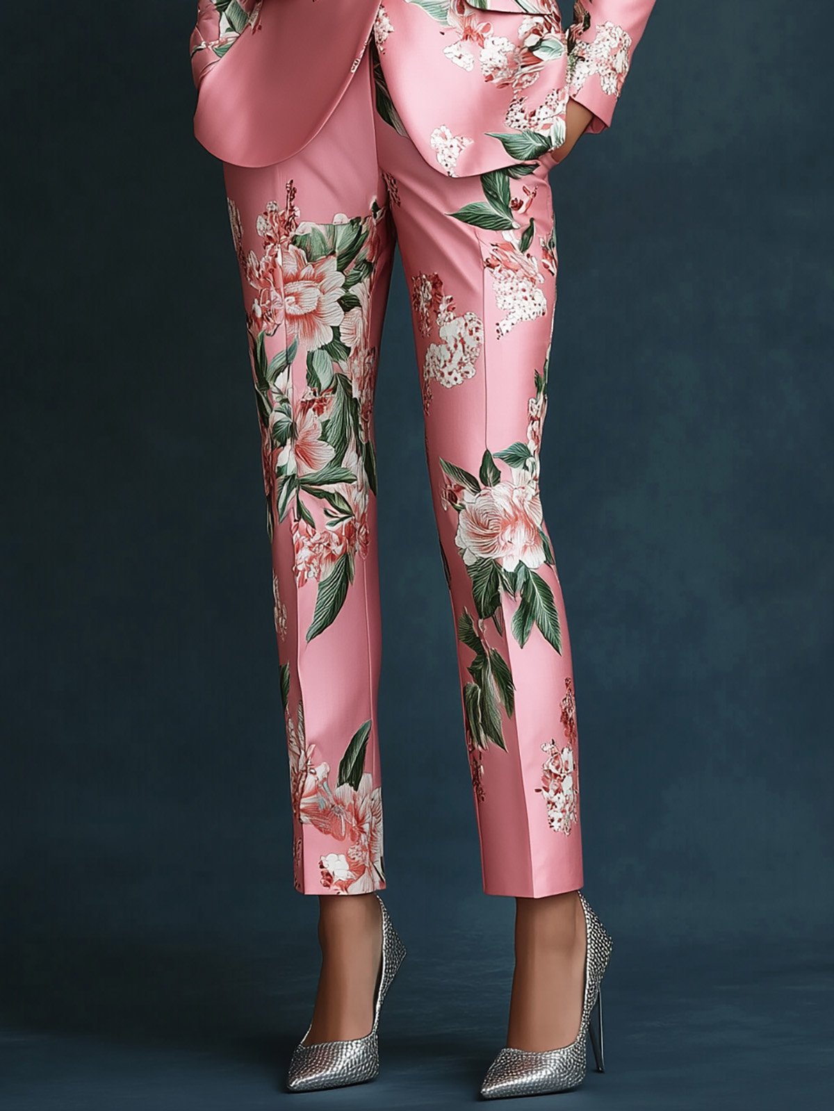 THE MONROE | SATIN PRINT BLAZER & PANTS SET