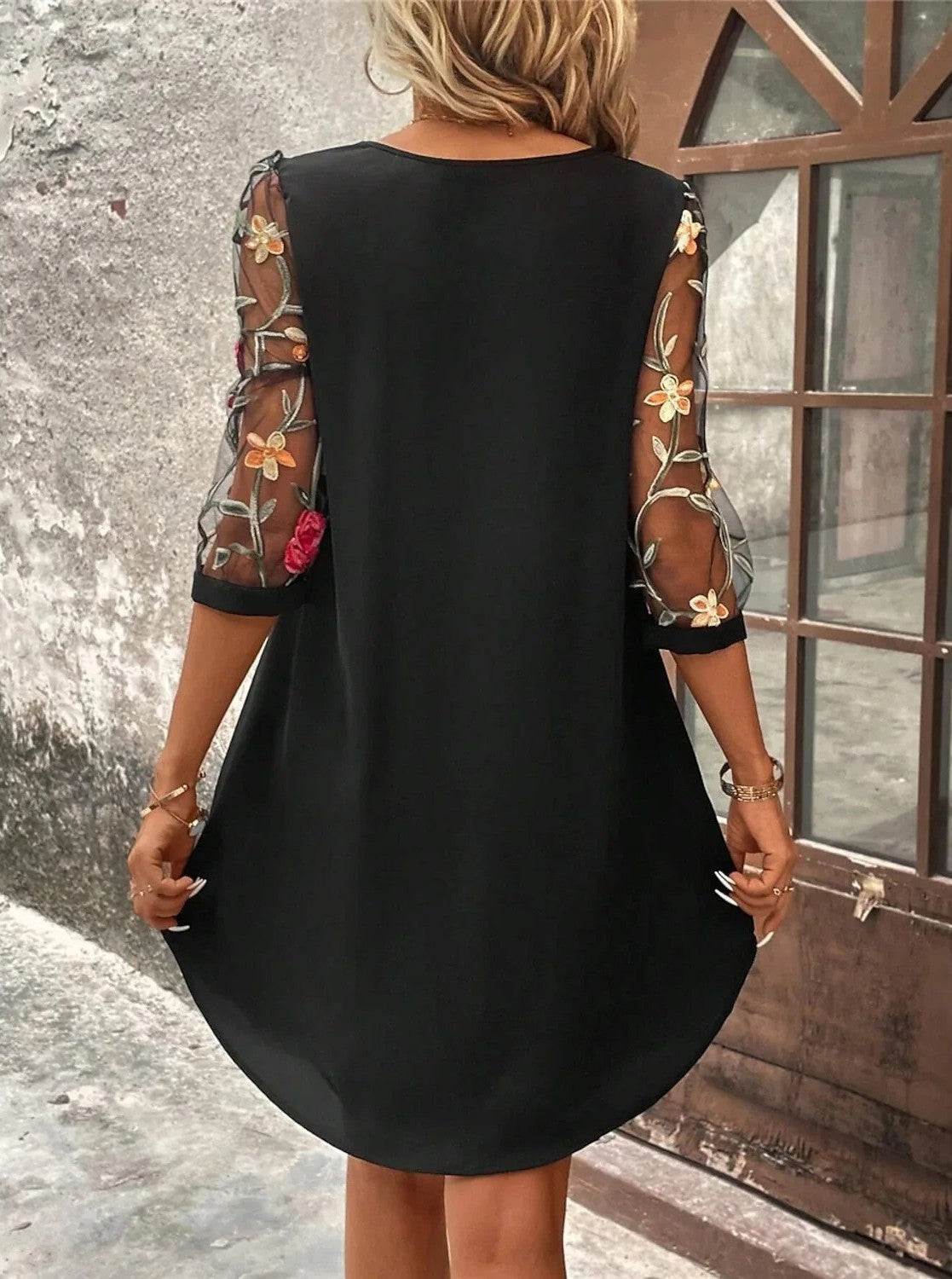 THE SOFIA | FLORAL SLEEVE DRESS