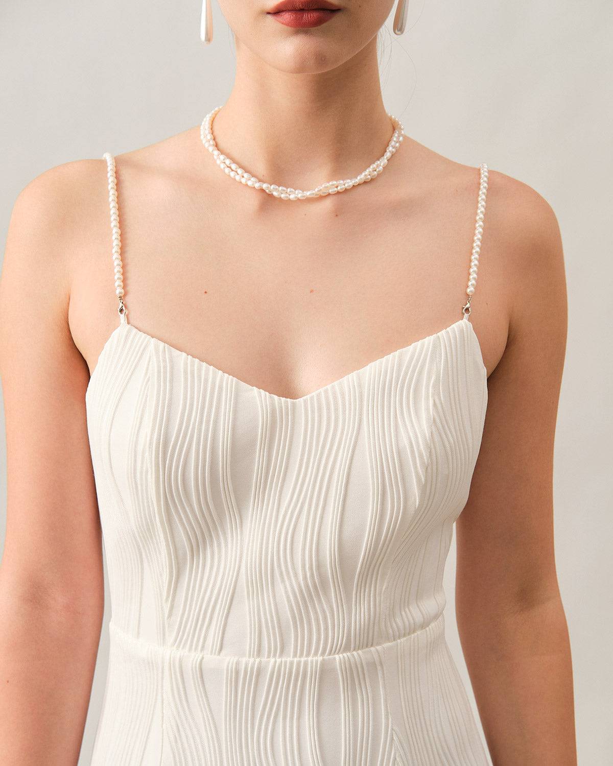 THE ISLA | PEARL STRAP TEXTURED MIDI