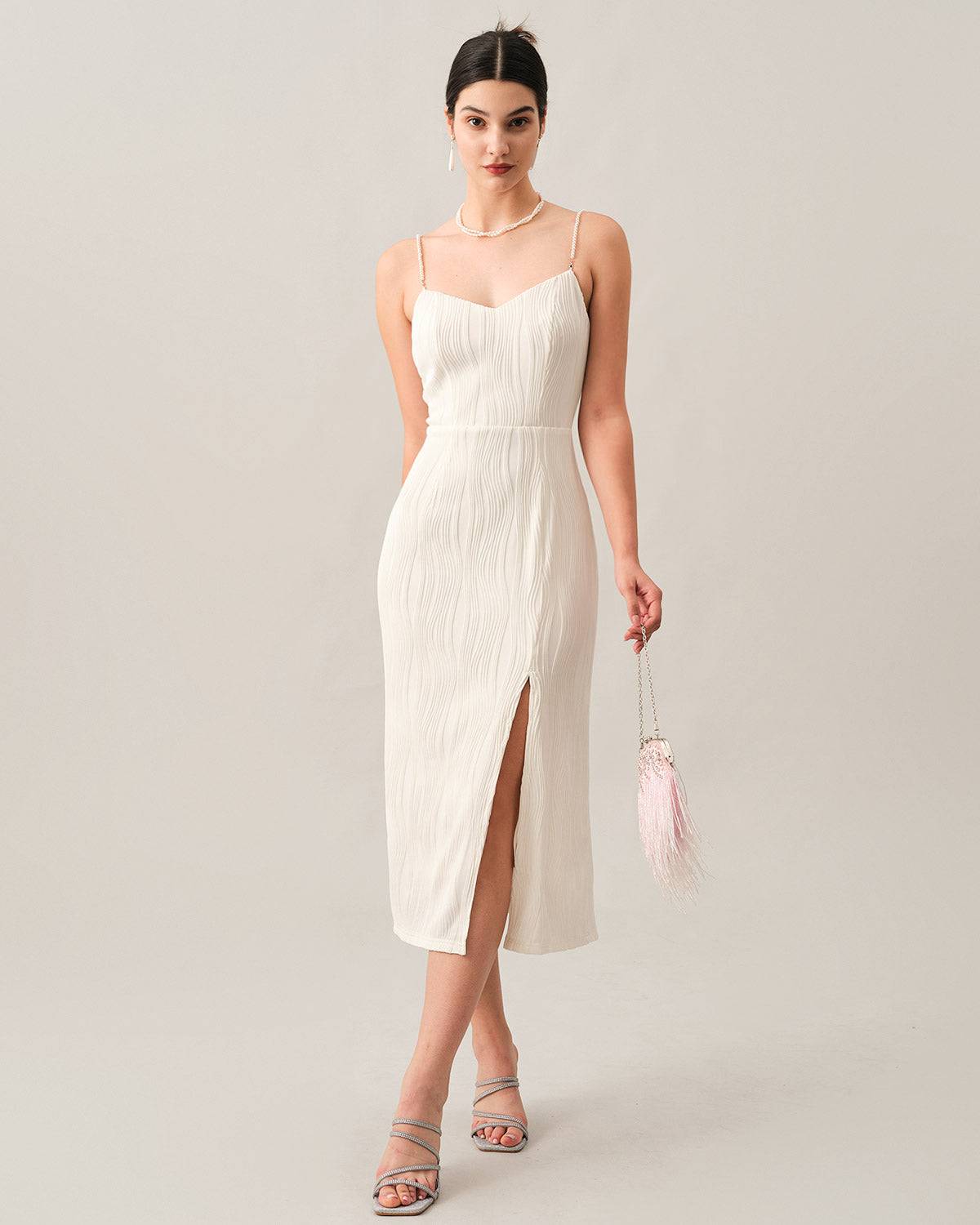 THE ISLA | PEARL STRAP TEXTURED MIDI
