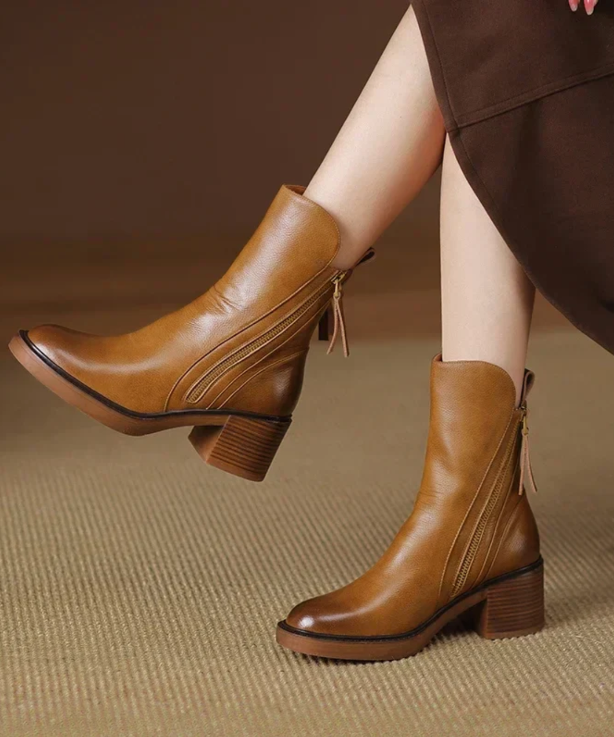 THE SOPHIE | LEATHER ANKLE BOOTS