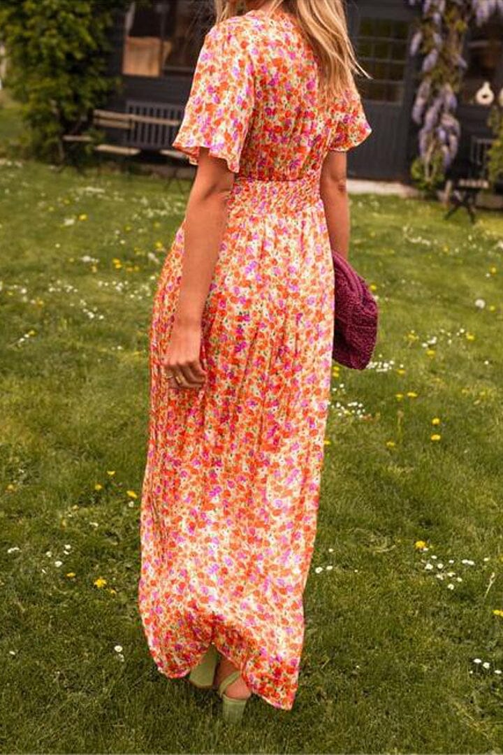 THE VIVIAN | ELEGANT V-NECK MAXI DRESS