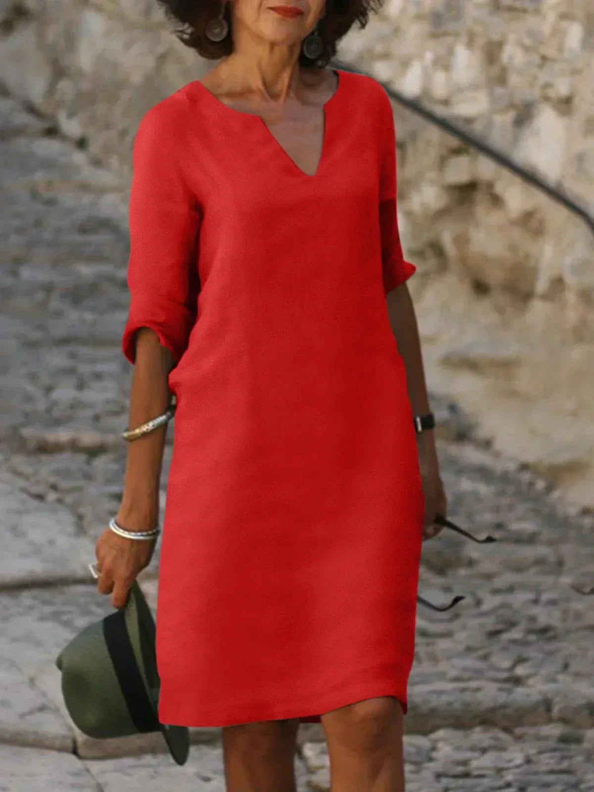 THE JOSETTE | ELEGANT V-NECK DRESS