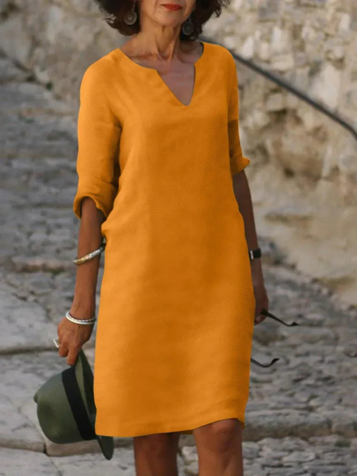 THE JOSETTE | ELEGANT V-NECK DRESS