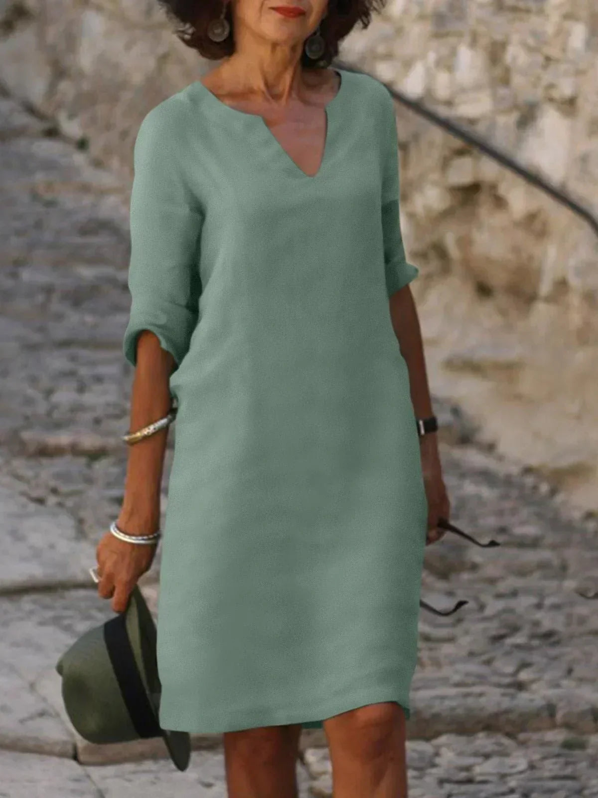 THE JOSETTE | ELEGANT V-NECK DRESS