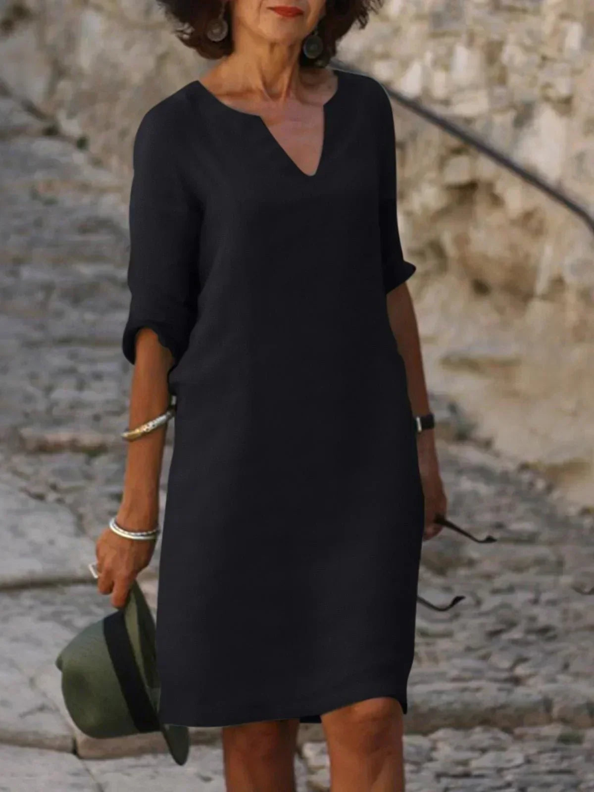 THE JOSETTE | ELEGANT V-NECK DRESS