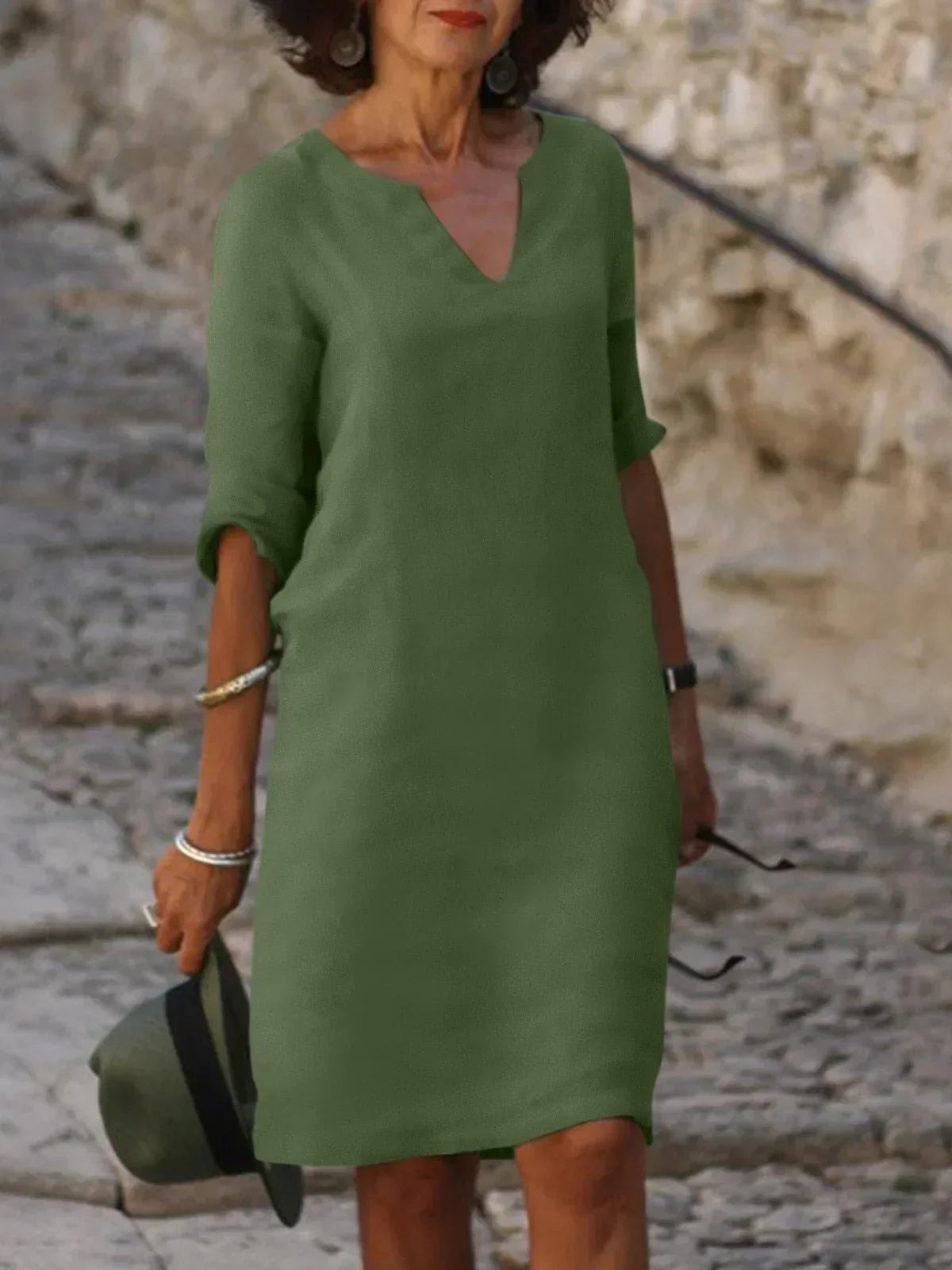 THE JOSETTE | ELEGANT V-NECK DRESS