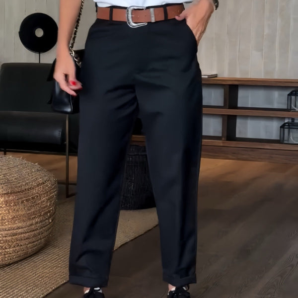 THE MATHILDA | PINSTRIPE TAILORED TROUSERS