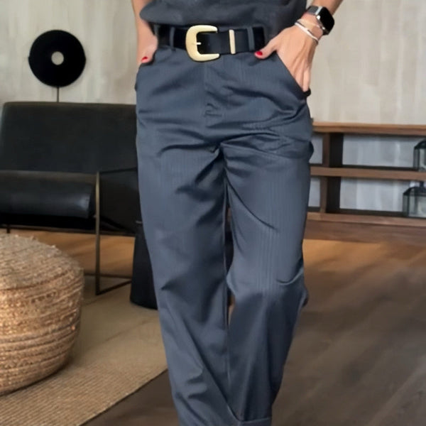 THE MATHILDA | PINSTRIPE TAILORED TROUSERS