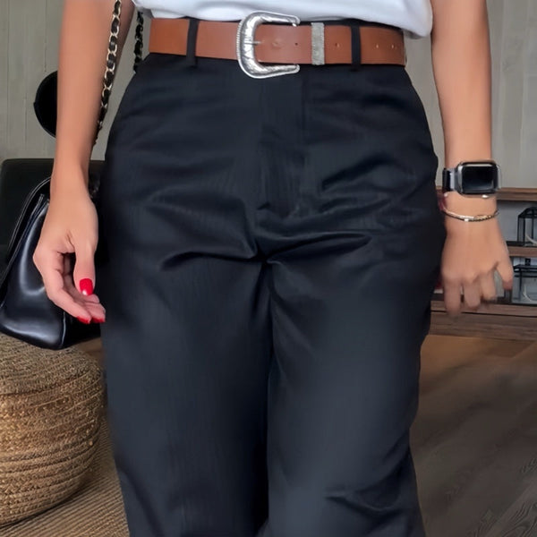 THE MATHILDA | PINSTRIPE TAILORED TROUSERS