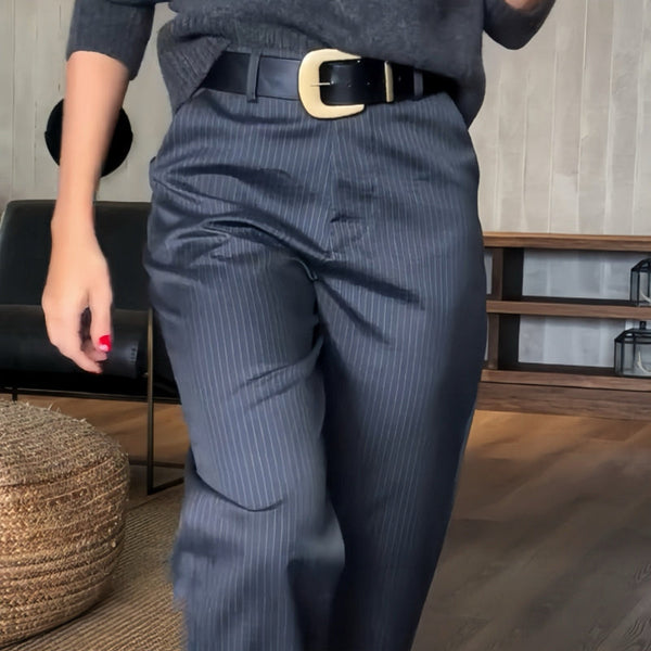 THE MATHILDA | PINSTRIPE TAILORED TROUSERS