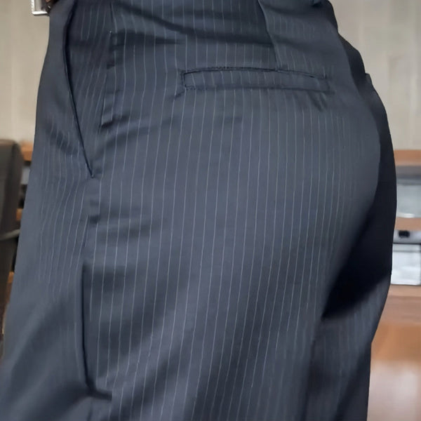 THE MATHILDA | PINSTRIPE TAILORED TROUSERS
