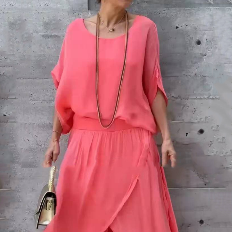THE AVA | CHIFFON TWO-PIECE WIDE LEG SET