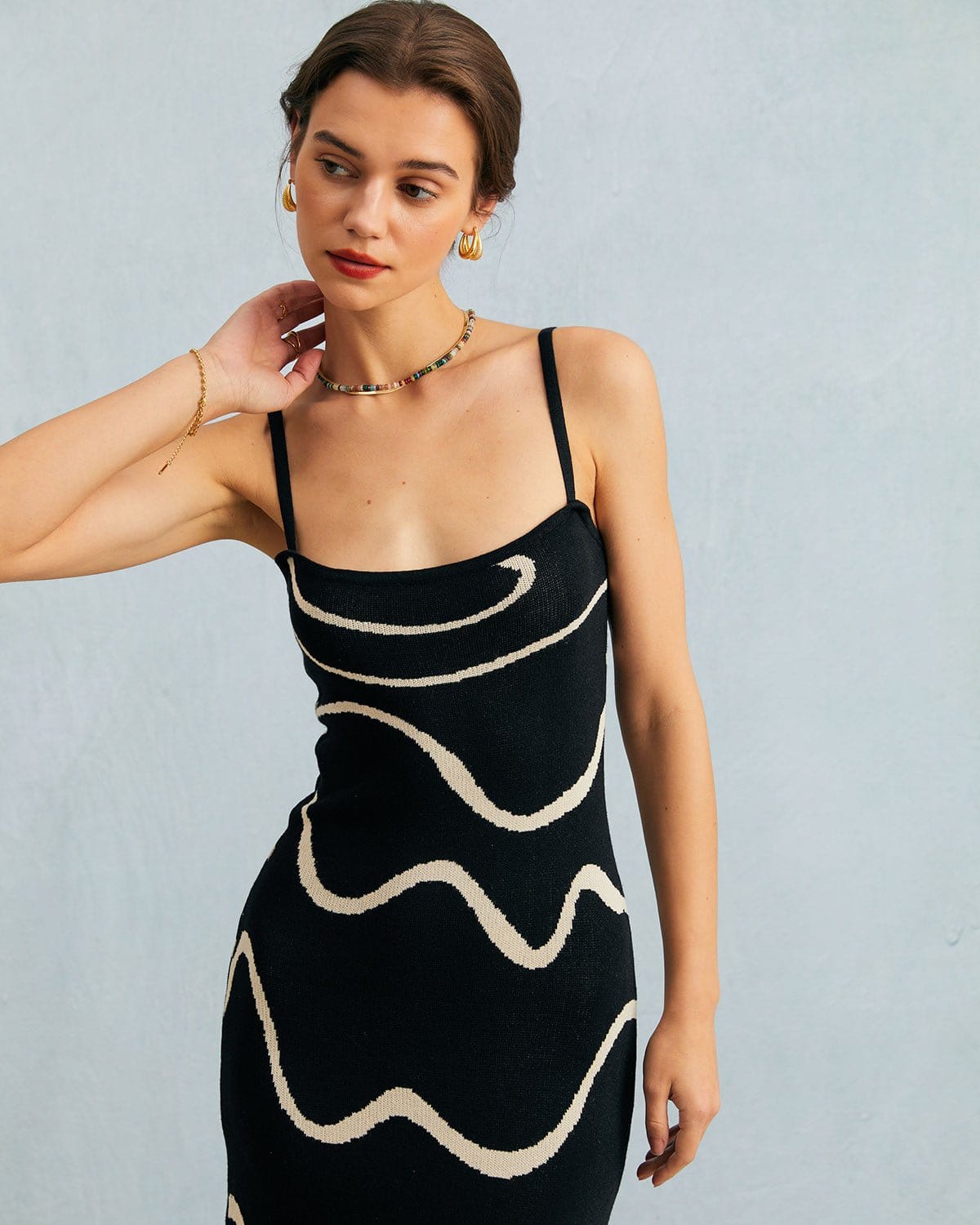 THE SELENE | MERMAID KNIT MIDI DRESS