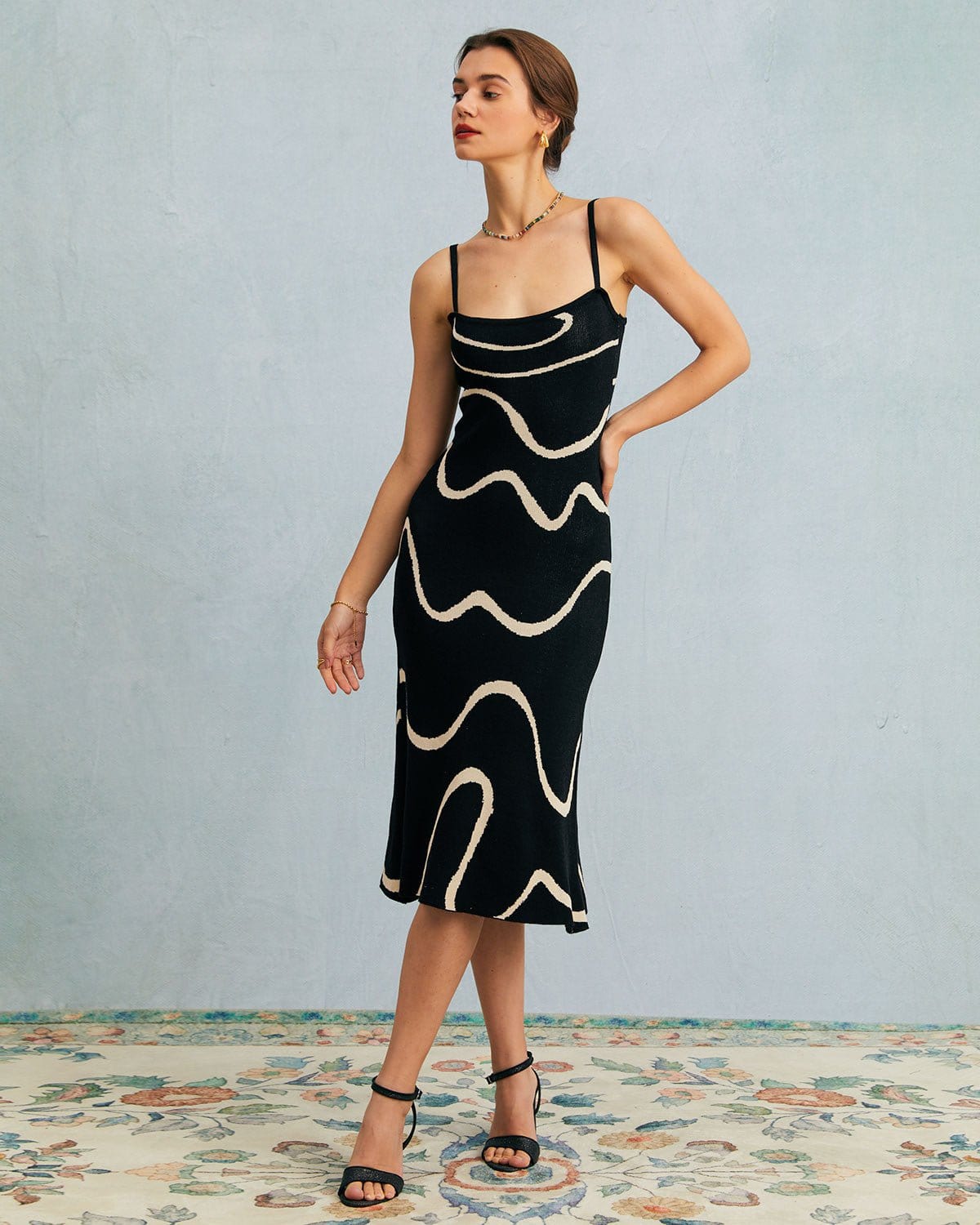 THE SELENE | MERMAID KNIT MIDI DRESS