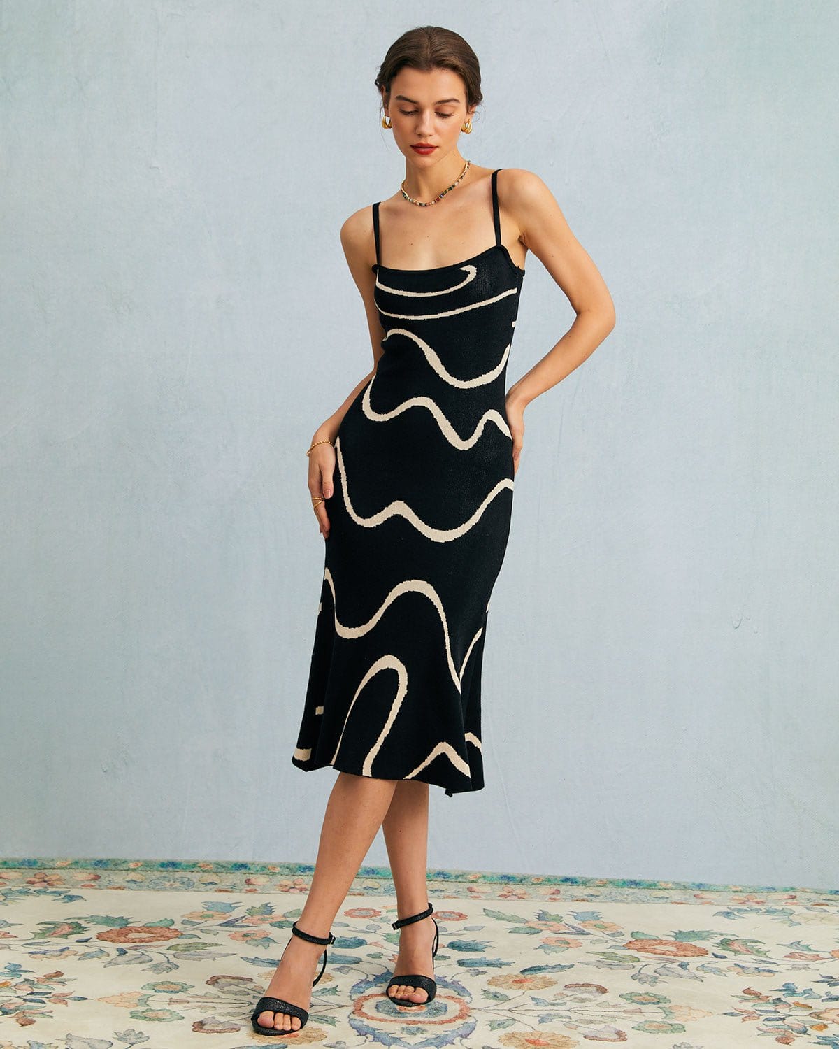 THE SELENE | MERMAID KNIT MIDI DRESS