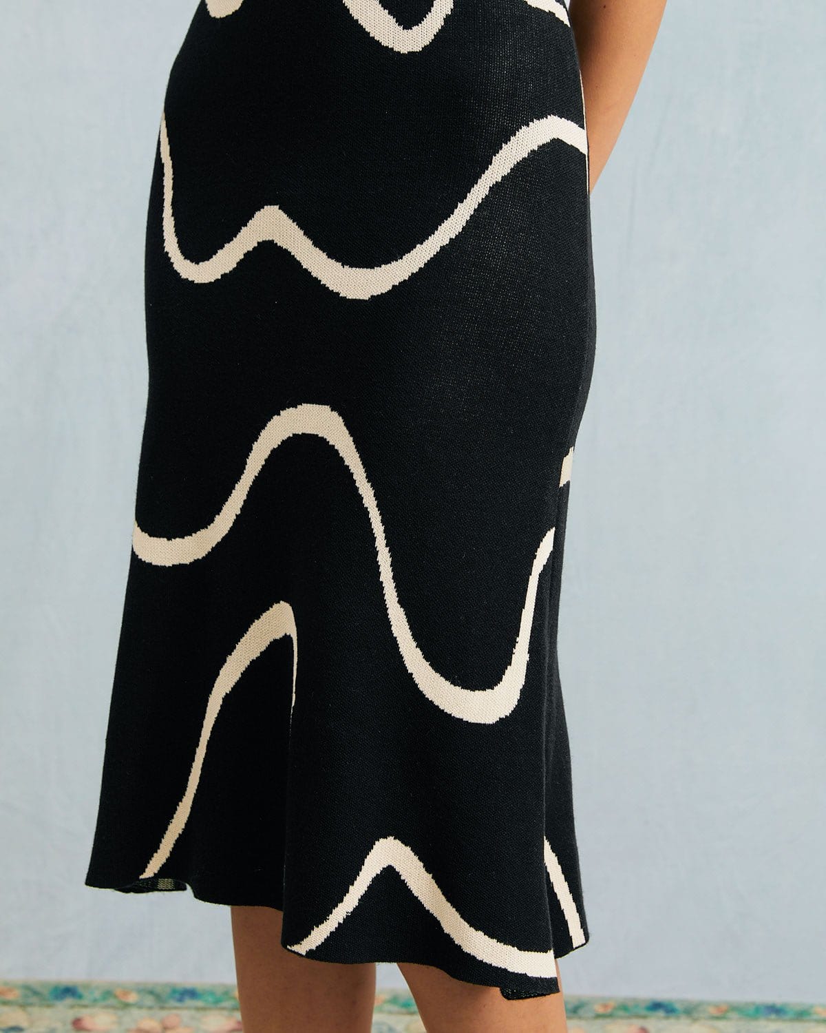 THE SELENE | MERMAID KNIT MIDI DRESS