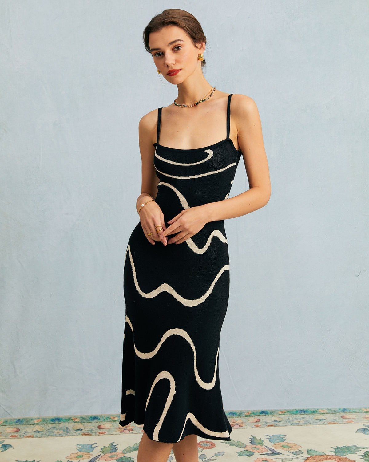 THE SELENE | MERMAID KNIT MIDI DRESS