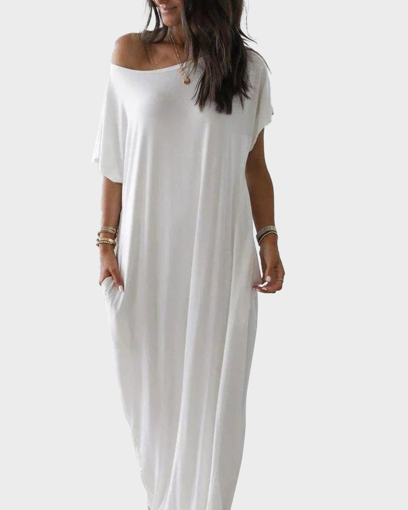 THE CASSIA | OFF-SHOULDER BATWING MAXI DRESS [Buy 2, Get 1 FREE]